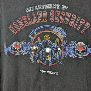 New Mexico T-Shirt Men Sz XL Motorcycle Club Riding Shirt "Dept Of Homeland ..."